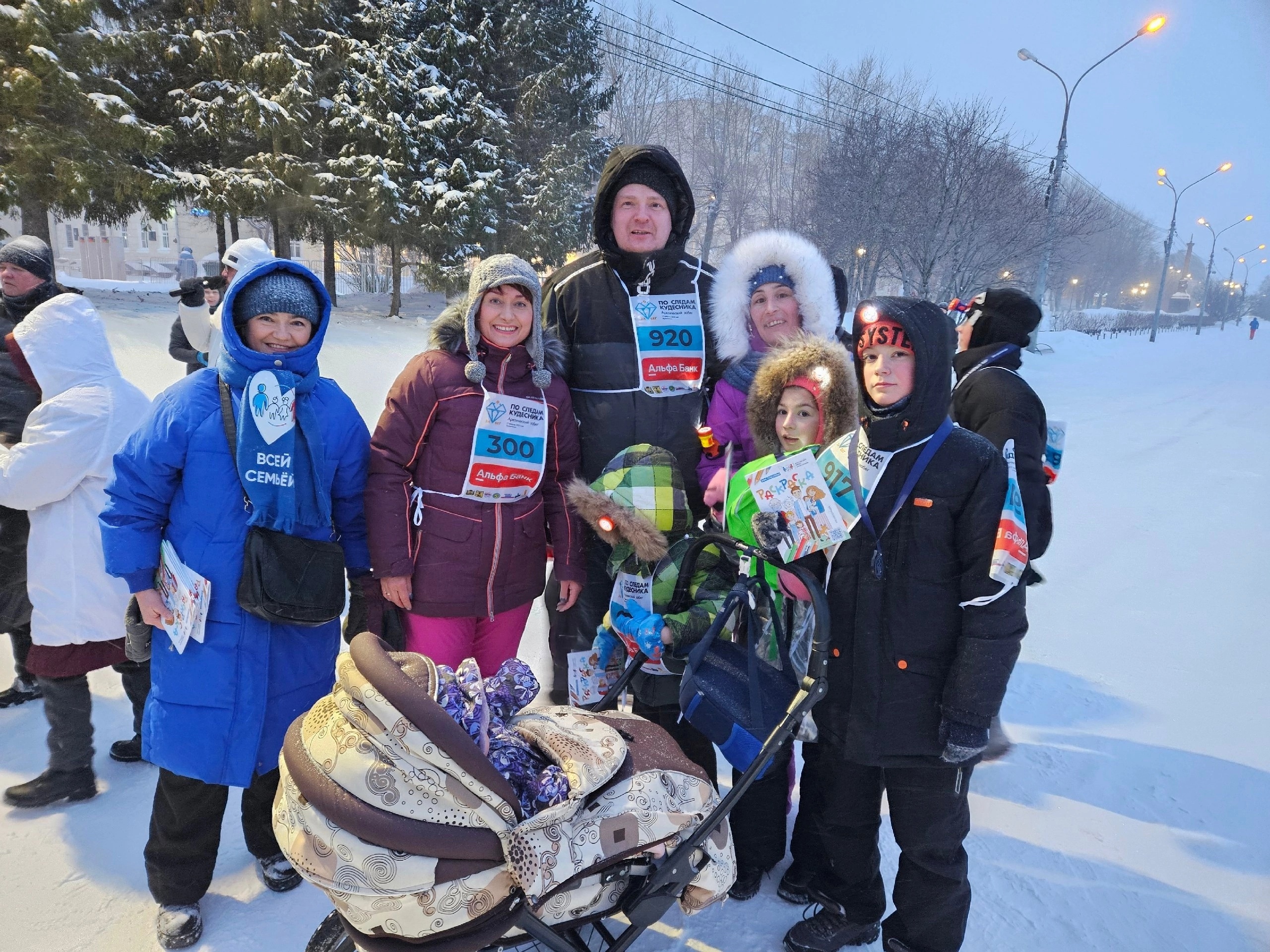 Семьи Поморья приняли участие в зимнем Арктическом забеге